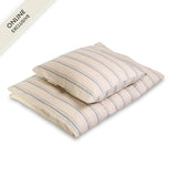 Baby bäddset GOTS | Balance stripe blue mix 100x140 cm (FÖRBESTÄLLNING)