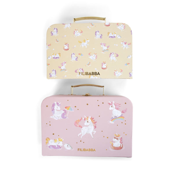Resväskset för lek och förvaring – 2-pack – Unicorn