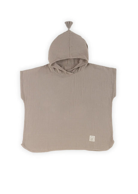 Muslin Poncho Beige