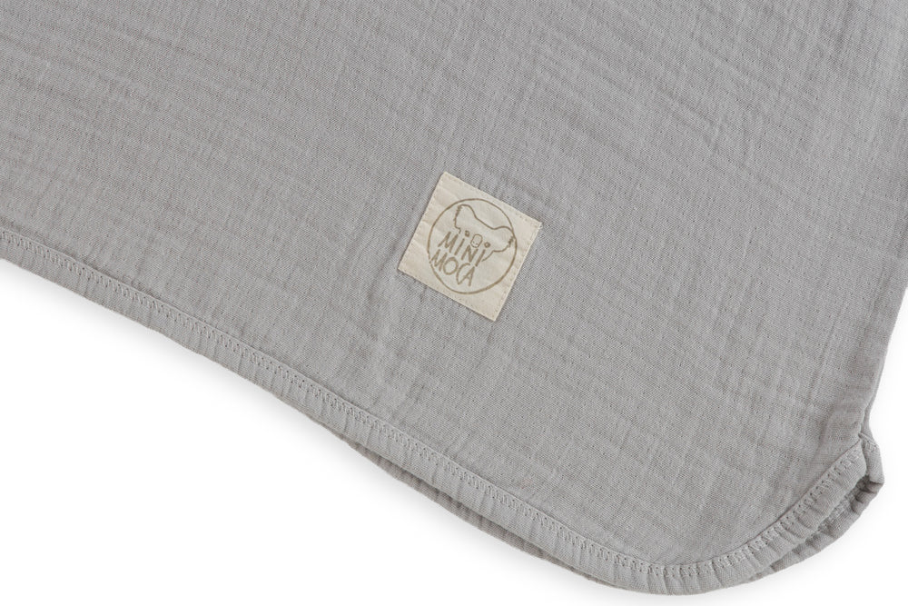 Muslin Poncho Grå