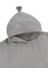 Muslin Poncho Grå