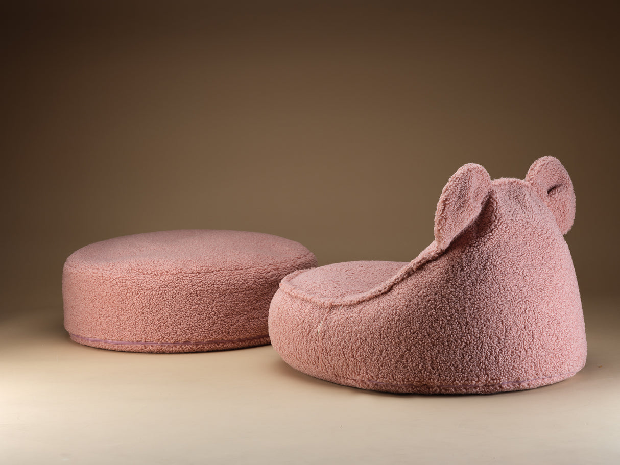 Bear Beanbag, Guava Pink