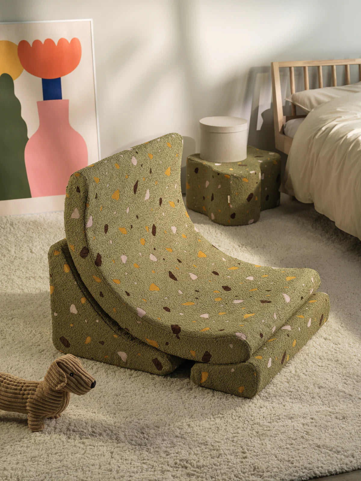 Moon Chair Terrazzo, Moss