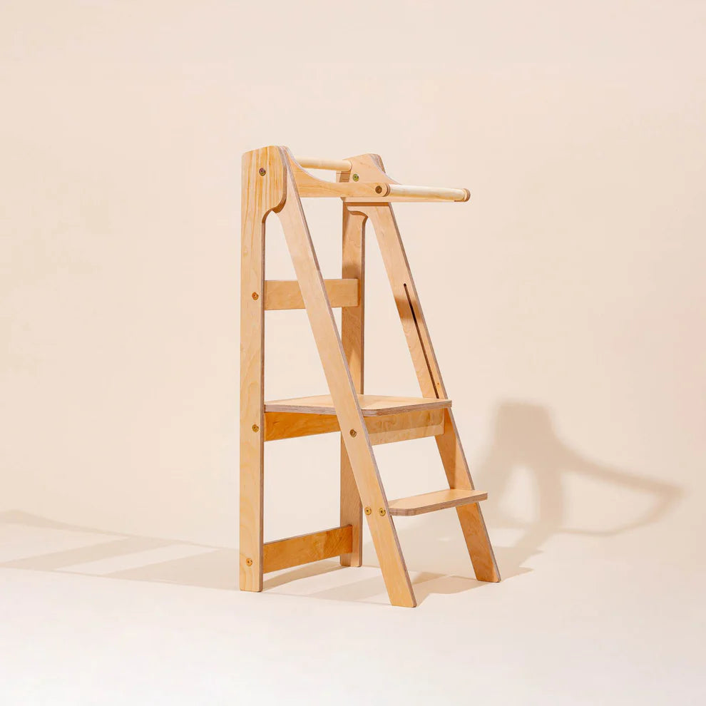 Folding Kitchen Tower, Natural