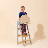 Folding Kitchen Tower, Grey