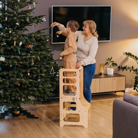 Foldable kitchen tower, Natural