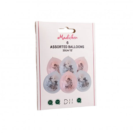 Ballonger - Madicken 6-pack 30cm