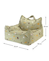 Beanbag Chair, Terrazzo Moss