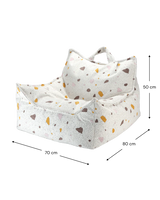 Beanbag Chair, Terrazzo Marble