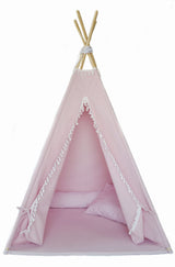 Tipitält med kuddar, Rosa