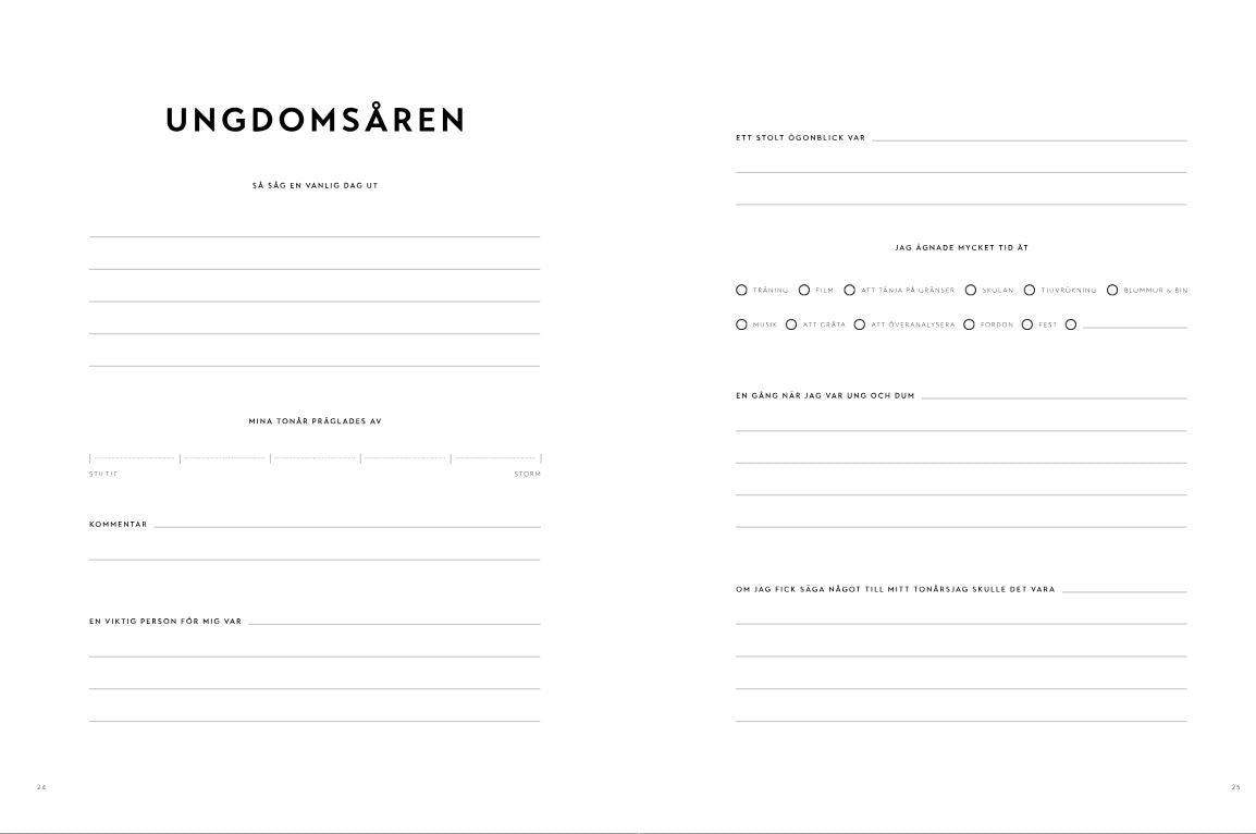 Me Me Me, Skriv din självbiografi