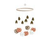Handsydd mobil, Blommor, Korall