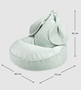 Bunny Beanbag, Misty Green