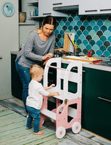 Hjälpa Till Pall Bil, White/Pink