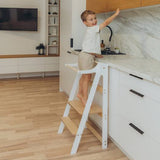Folding Kitchen Tower, White
