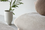 RILE Fåtölj + Ottoman, beige