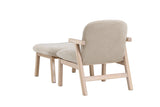 RILE Fåtölj + Ottoman, beige