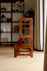 Mid-Century Modern Foldable Kitchen Tower | Honey Glaze