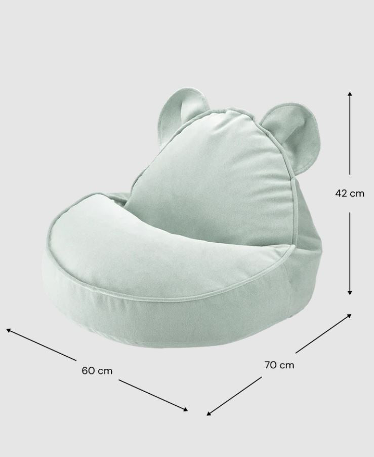 Bear Beanbag, Misty Green