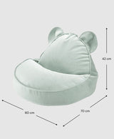Bear Beanbag, Misty Green