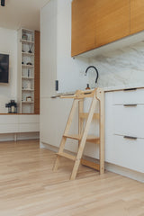 Folding Kitchen Tower, Natural