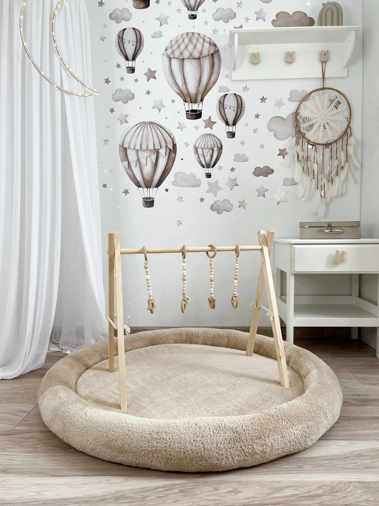 Junior Nest Plysh, Beige