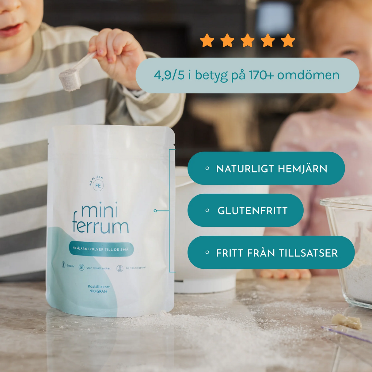 mini ferrum hemjärnspulver