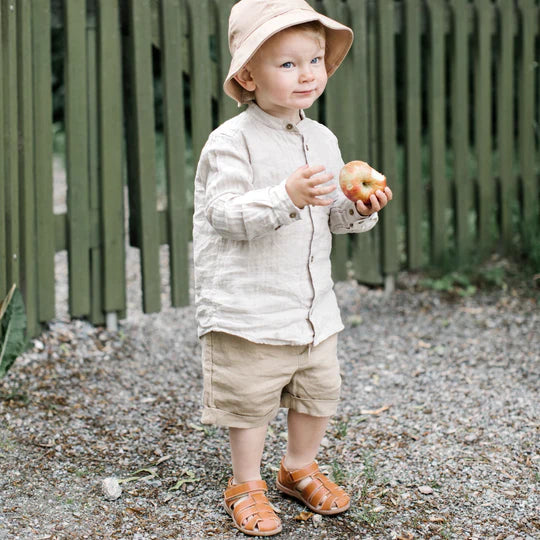 Little Gardener Sandal, Brown - BabyMocs
