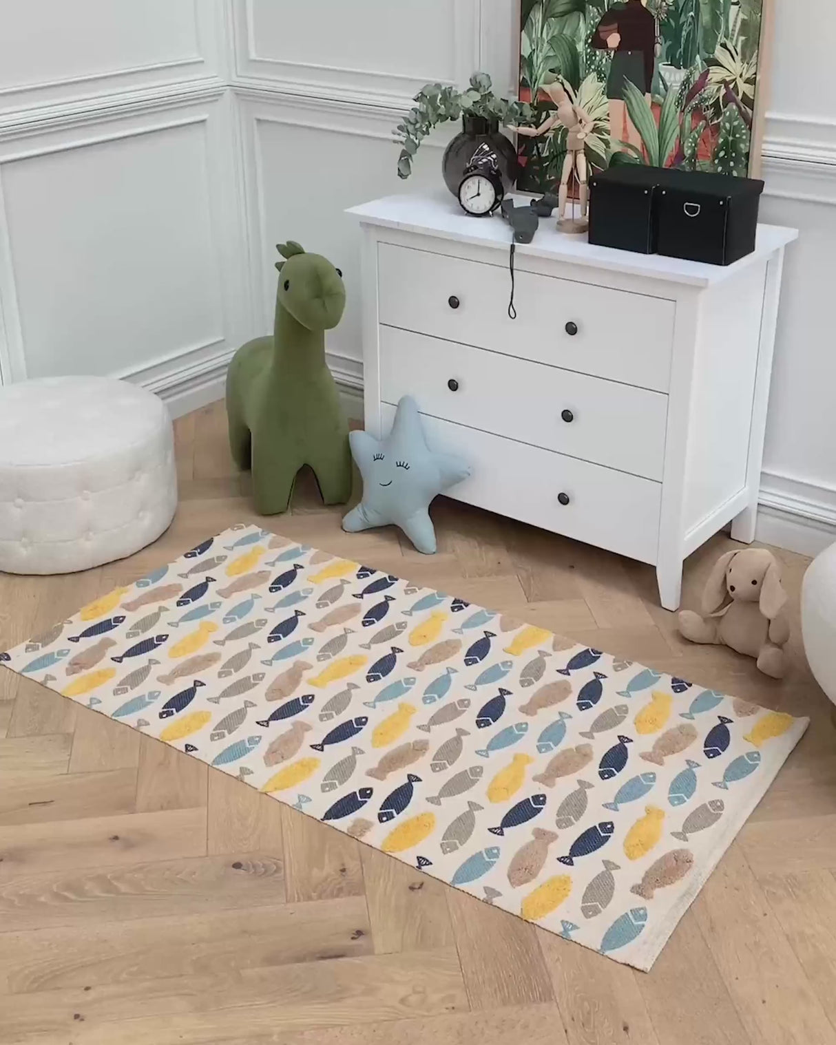 Barnmatta TIOP Flerfärgad 80 x 150 cm Bomull