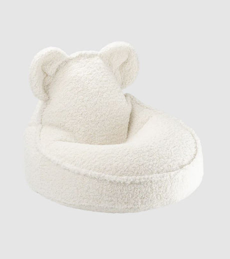 Bear Beanbag, White
