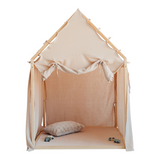Trähus Classic med rullgardin, Beige