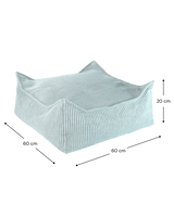 Square Ottoman, Peppermint Green