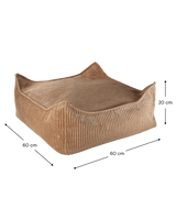 Square Ottoman, Toffee