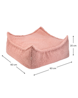 Square Ottoman, Guava