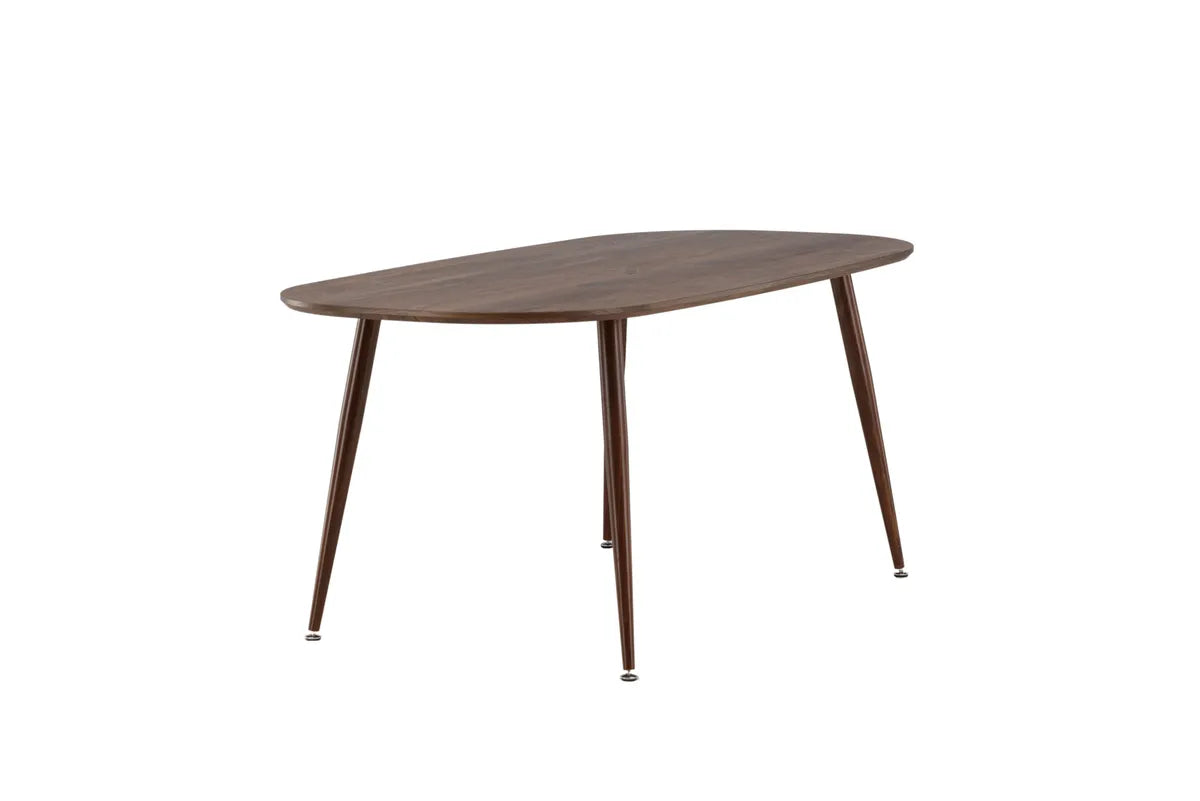 SANFORD |Ovalt Matbord 180 x 90 | Mörkbrun