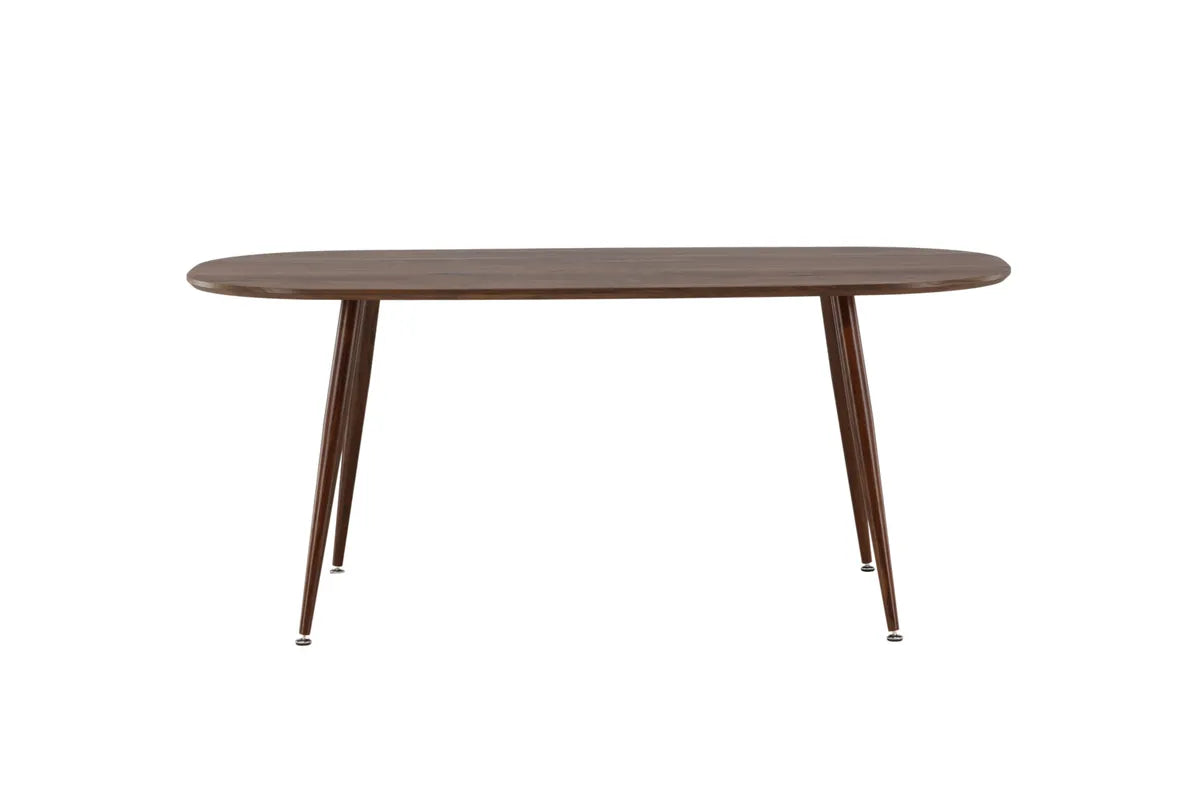 SANFORD |Ovalt Matbord 180 x 90 | Mörkbrun