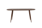 SANFORD |Ovalt Matbord 180 x 90 | Mörkbrun