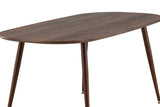 SANFORD |Ovalt Matbord 180 x 90 | Mörkbrun