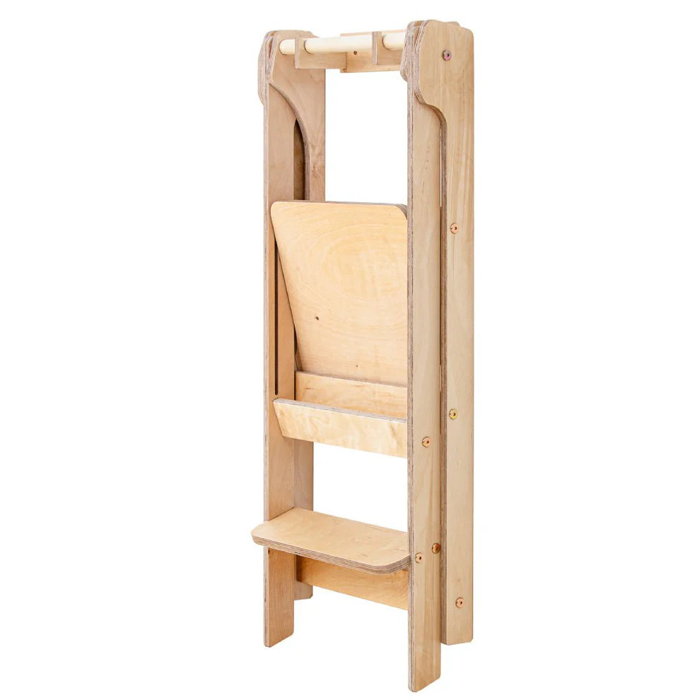 Folding Kitchen Tower, Natural