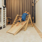 Climbing Triangle with a slide, Natural