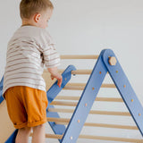Climbing Triangle with a slide, Blue