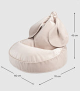 Bunny Beanbag, Dusty Beige