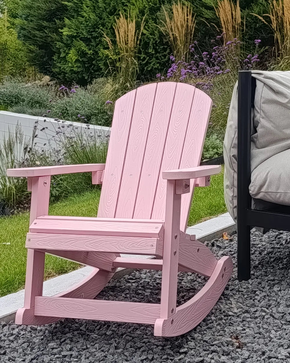 Trädgårdsgungstol för barn ADIRONDACK Pastellrosa