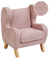 Barnfåtölj FARUM Bouclé, Rosa