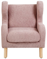 Barnfåtölj FARUM Bouclé, Rosa