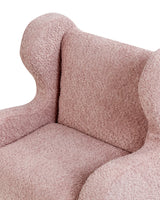 Barnfåtölj FARUM Bouclé, Rosa