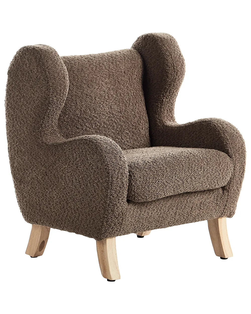 Barnfåtölj FARUM Bouclé, Brun