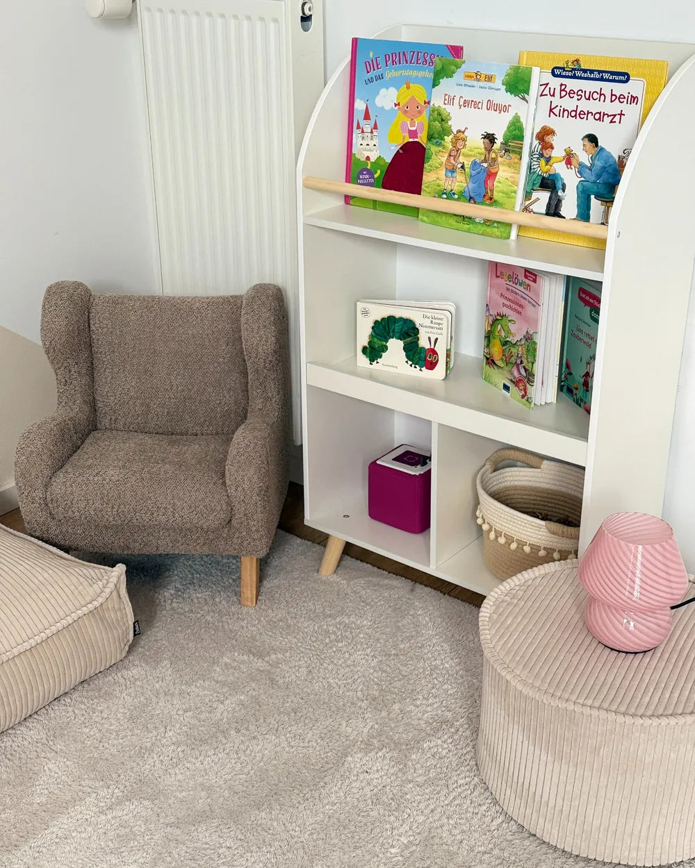 Barnfåtölj FARUM Bouclé, Taupe