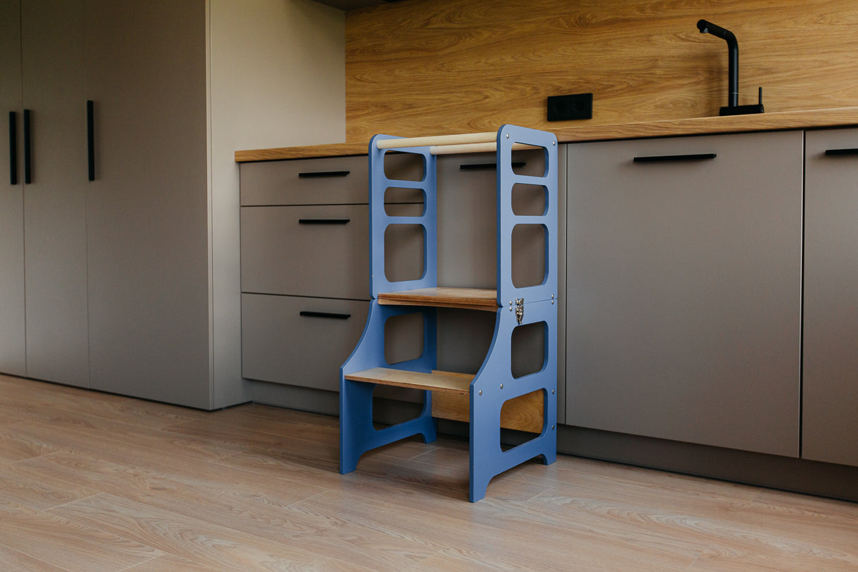 Foldable kitchen tower, Blue
