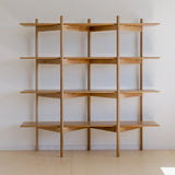 Mid Century Modern Bookcase | Solid Oak